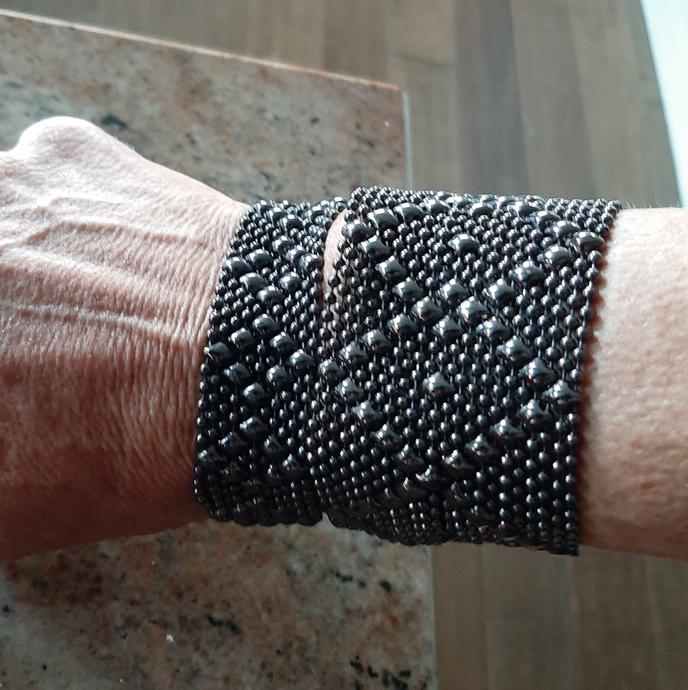 SG LIQUID METAL COLLECTION Black Chrome bracelet - Picture 10 of 11
